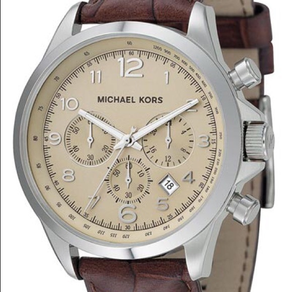 Michael Kors Leather Chronograph Watch NWT - Picture 8 of 8